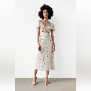 floral zara dress